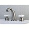 Kingston Brass KB988PX Victorian 2-Handle 8" Widespread Bathroom Faucet, Nickel KB988PX - alternate 2